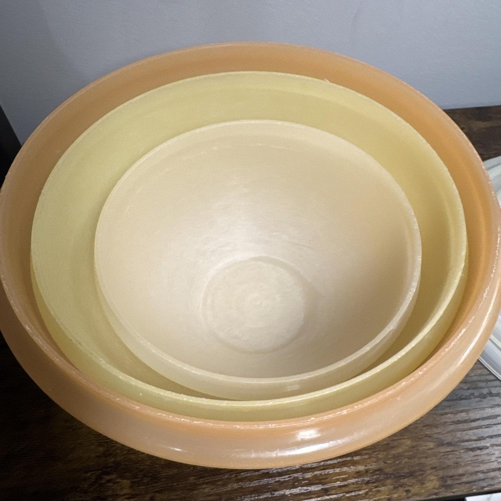 VTG 1950s TUPPERWARE WONDERLIER Bowls Pastel Color 234 235 236 w Lids USA Fair‎ - Picture 15 of 16